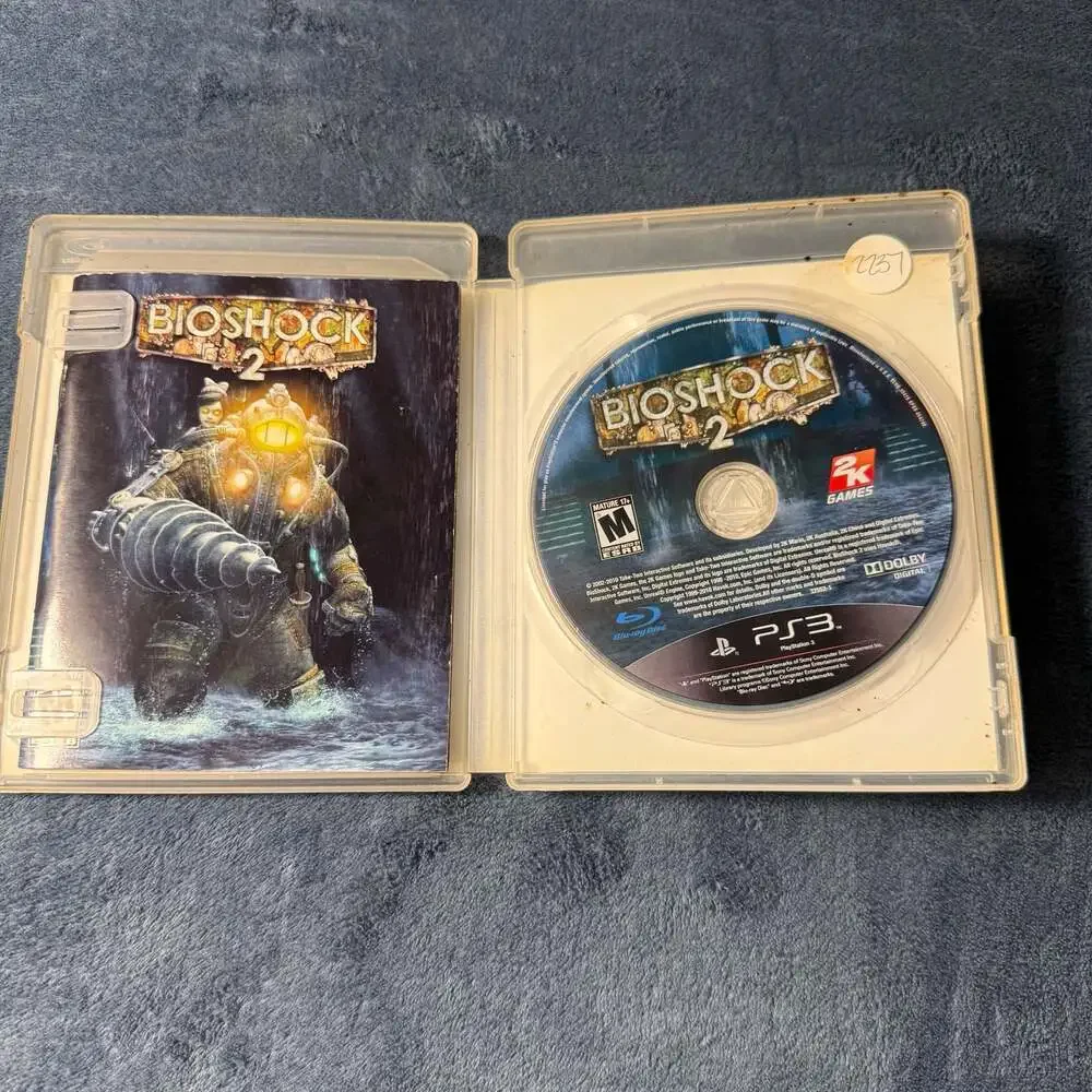 BioShock 2 (Sony PlayStation 3, 2010) Game & Case No Manual